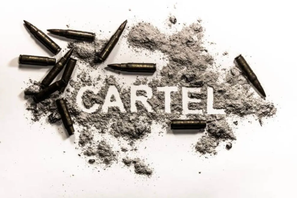 The gun powder and bullets display Cartel