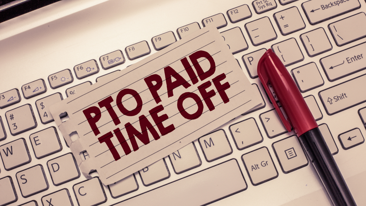 A paper that says PTO Paid Time Off