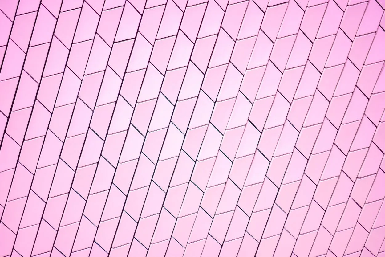 a pink designed with shapes