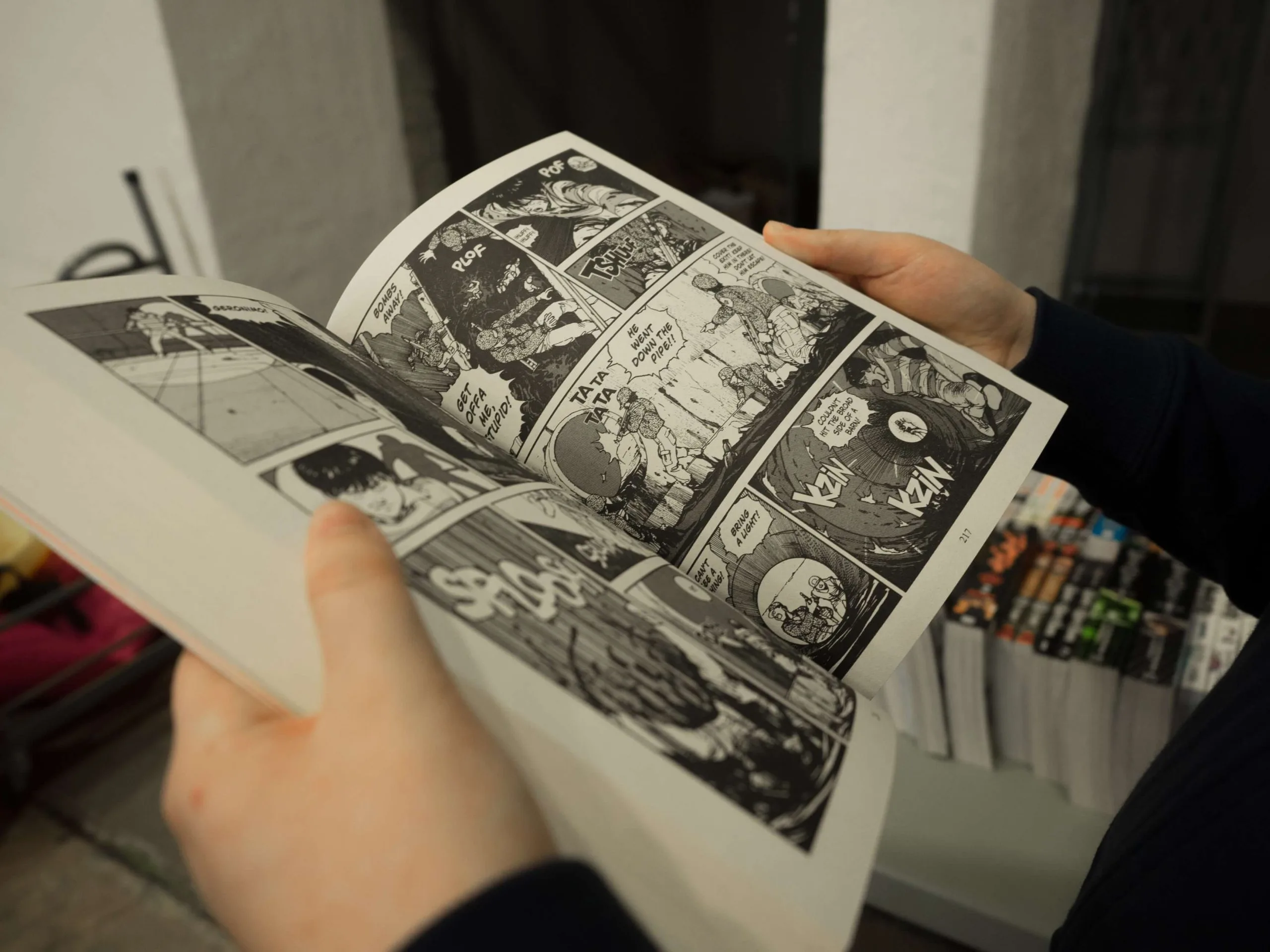 An Image of a person reading Manga