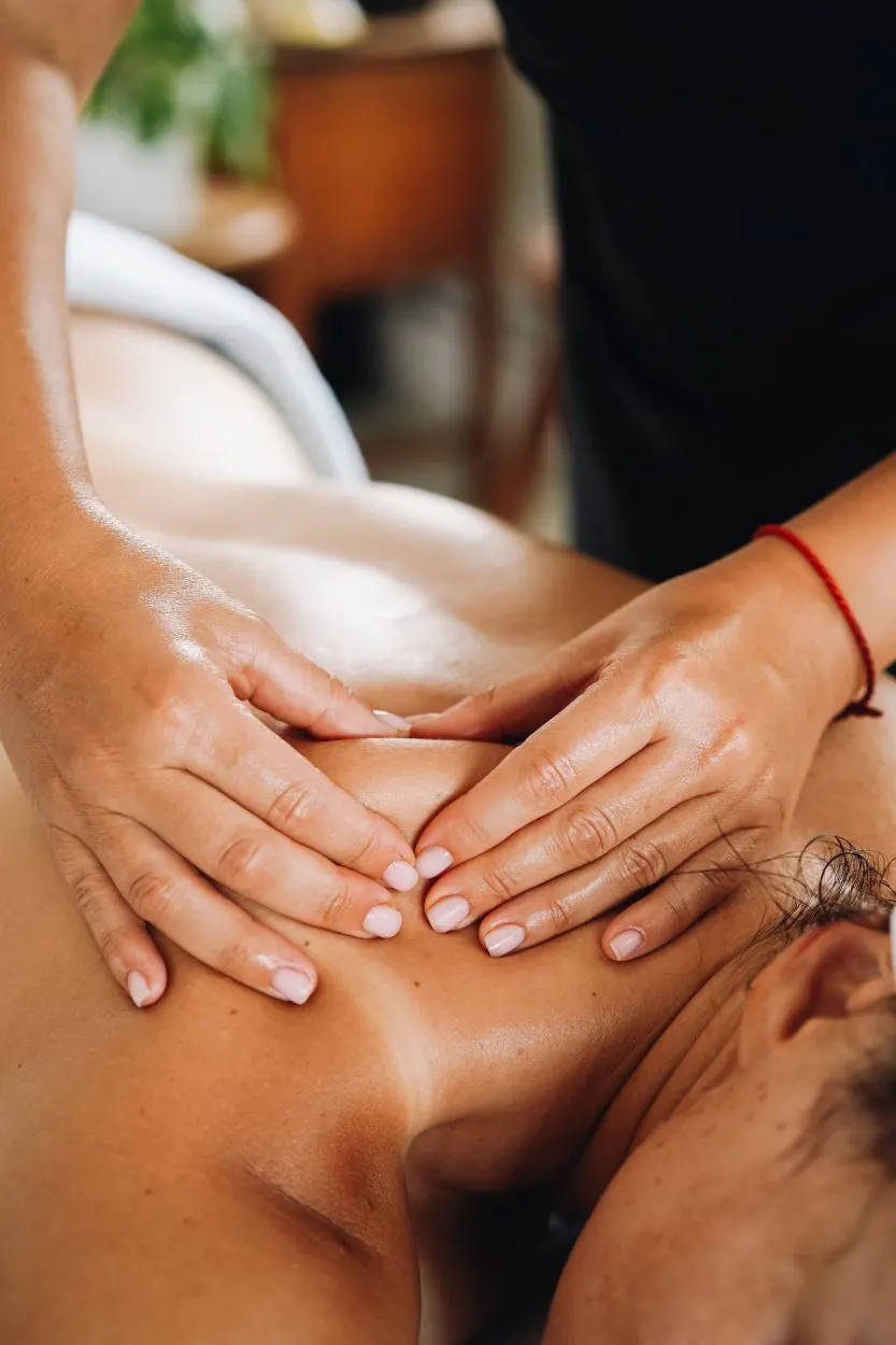 A person getting a massage