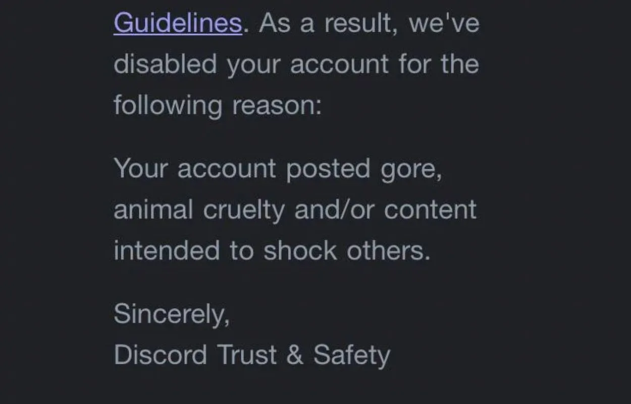 Terms and service of Discord