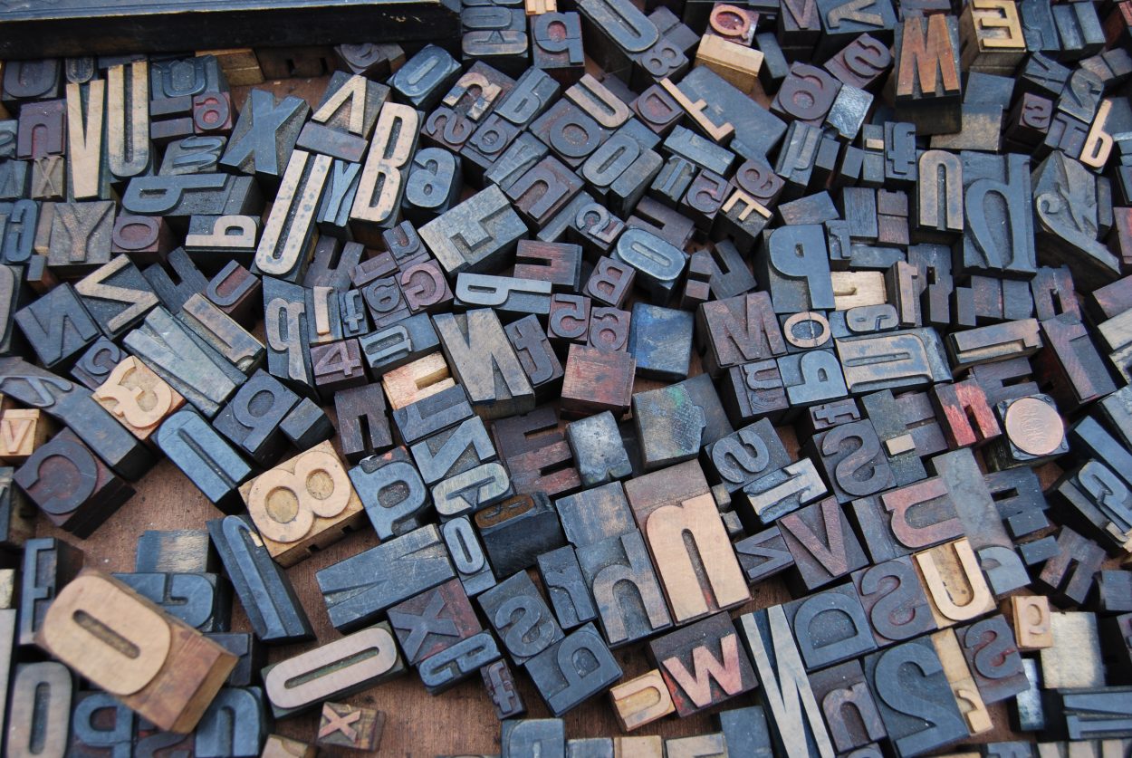 blocks of letters