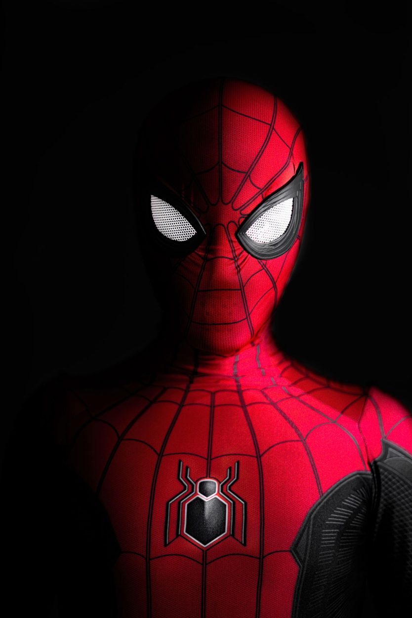 A portrait of Spider-Man
