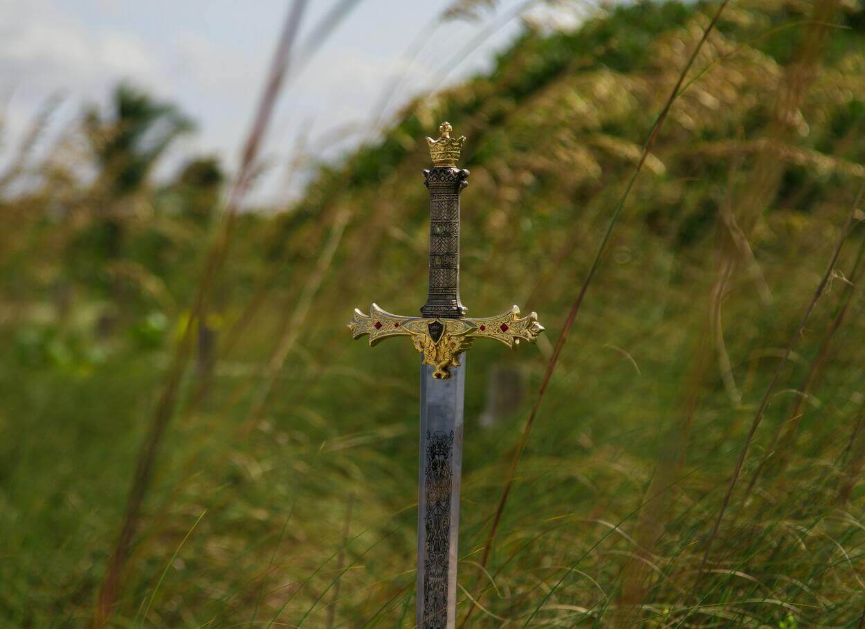 A sword from medieval times. 
