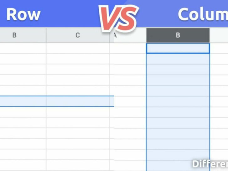 rows vs columns