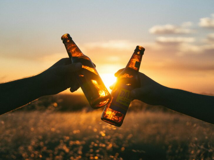 Beer in Sunset
