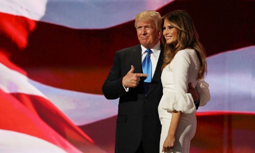 Donald and Melina Trump