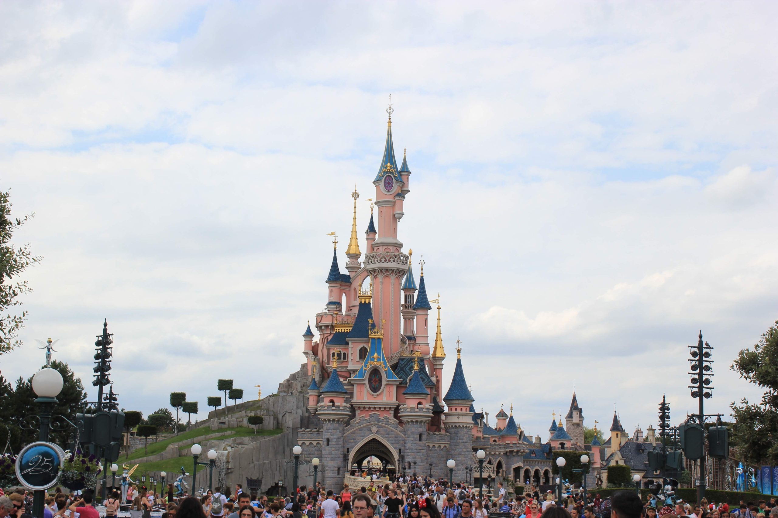 the castle at Disneyland