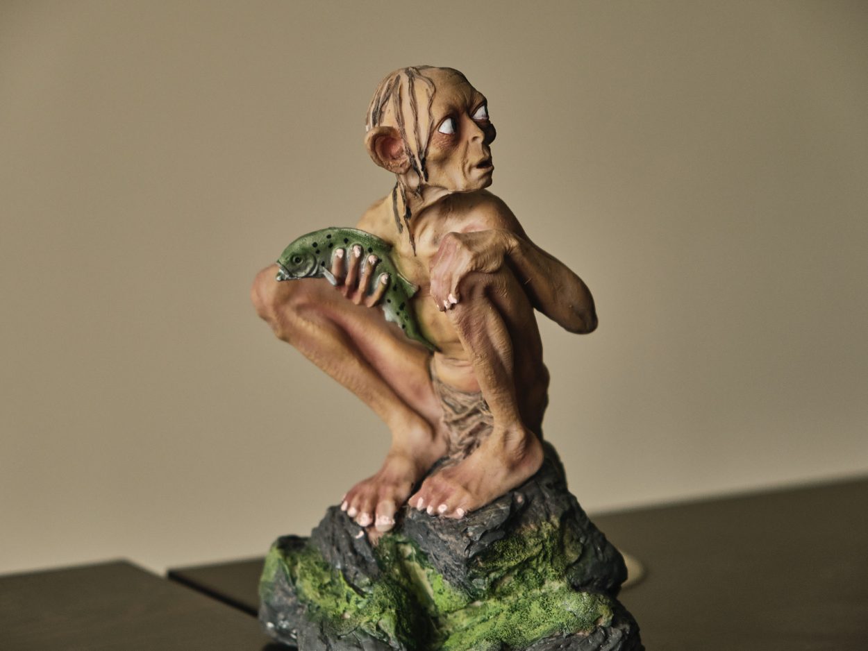 a figurine of Gollum