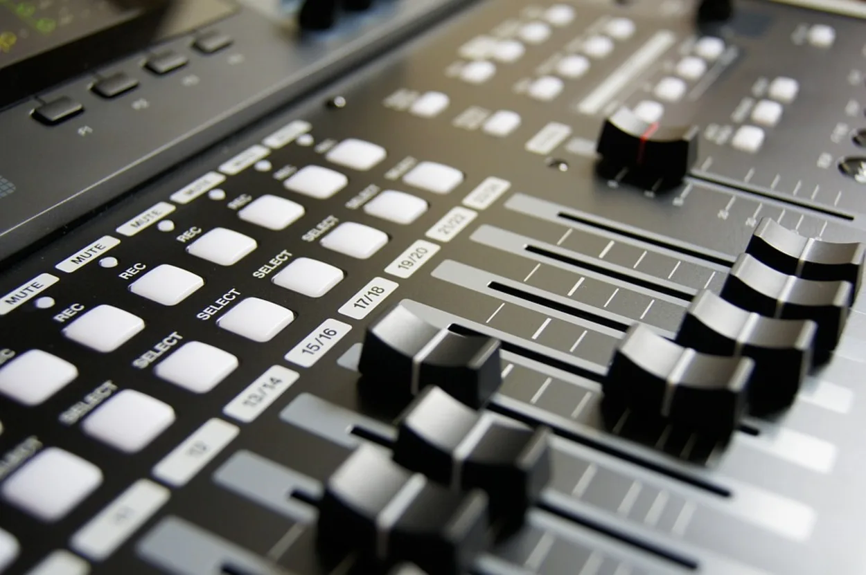 AN IMAGE SHOWING A MUSIC MIXER
