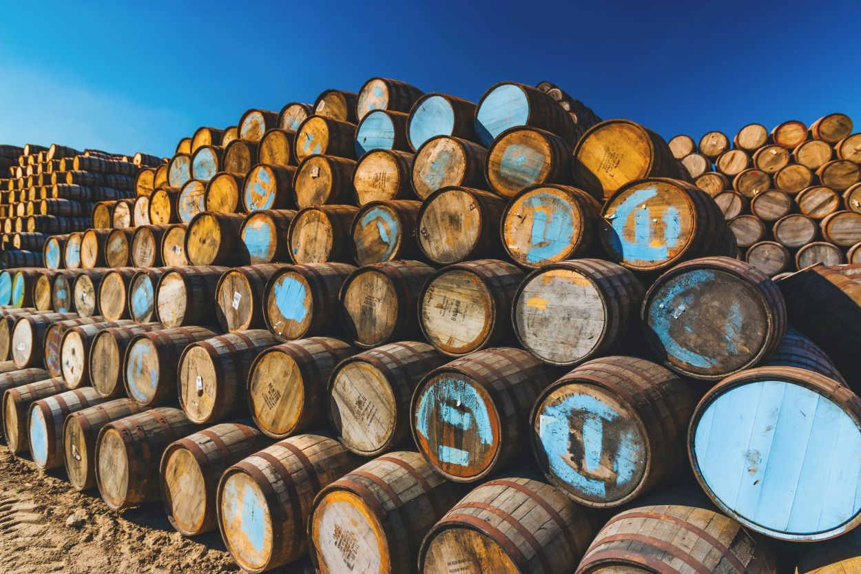 Wooden casks lend aroma, color, and flavor to wines.