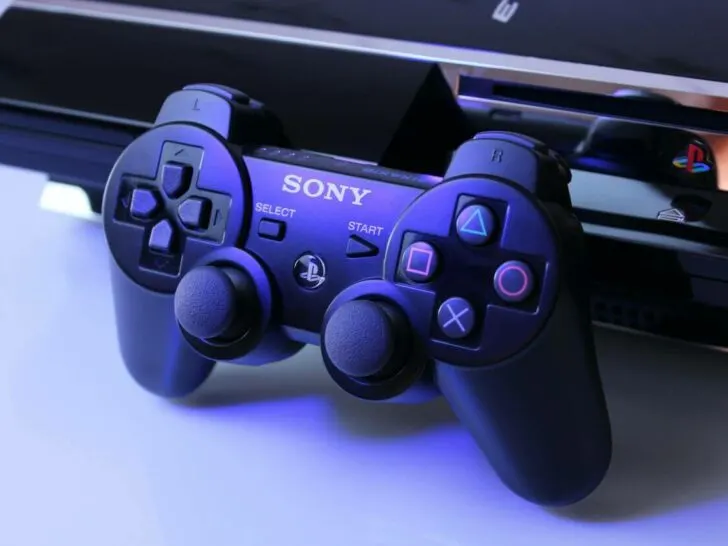 A Sony game console.