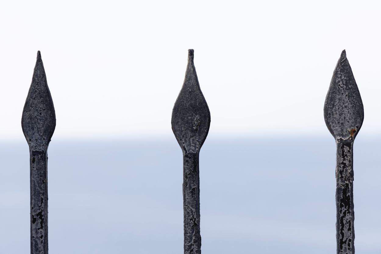 a metal spear
