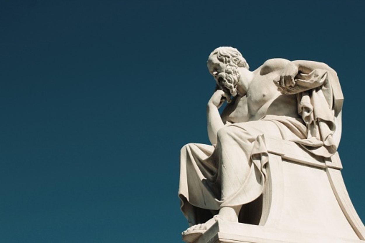 A statue of Socrates