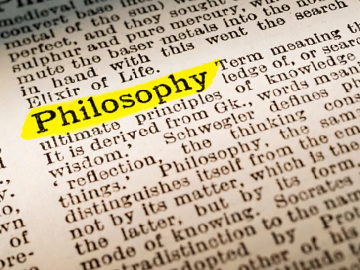 Philosophy written and highlighted