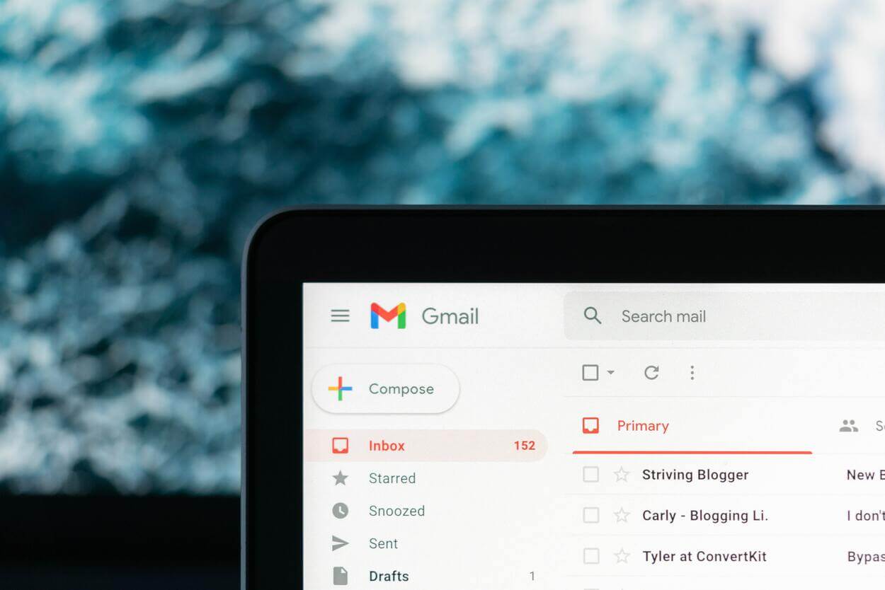 the Gmail interface
