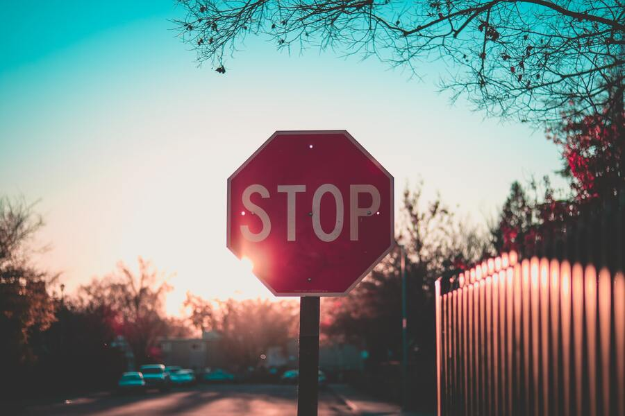A standard Stop sign