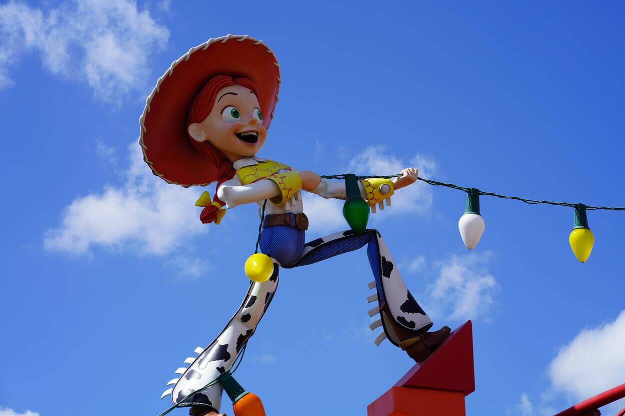 An image of a character from the movie, toy story.