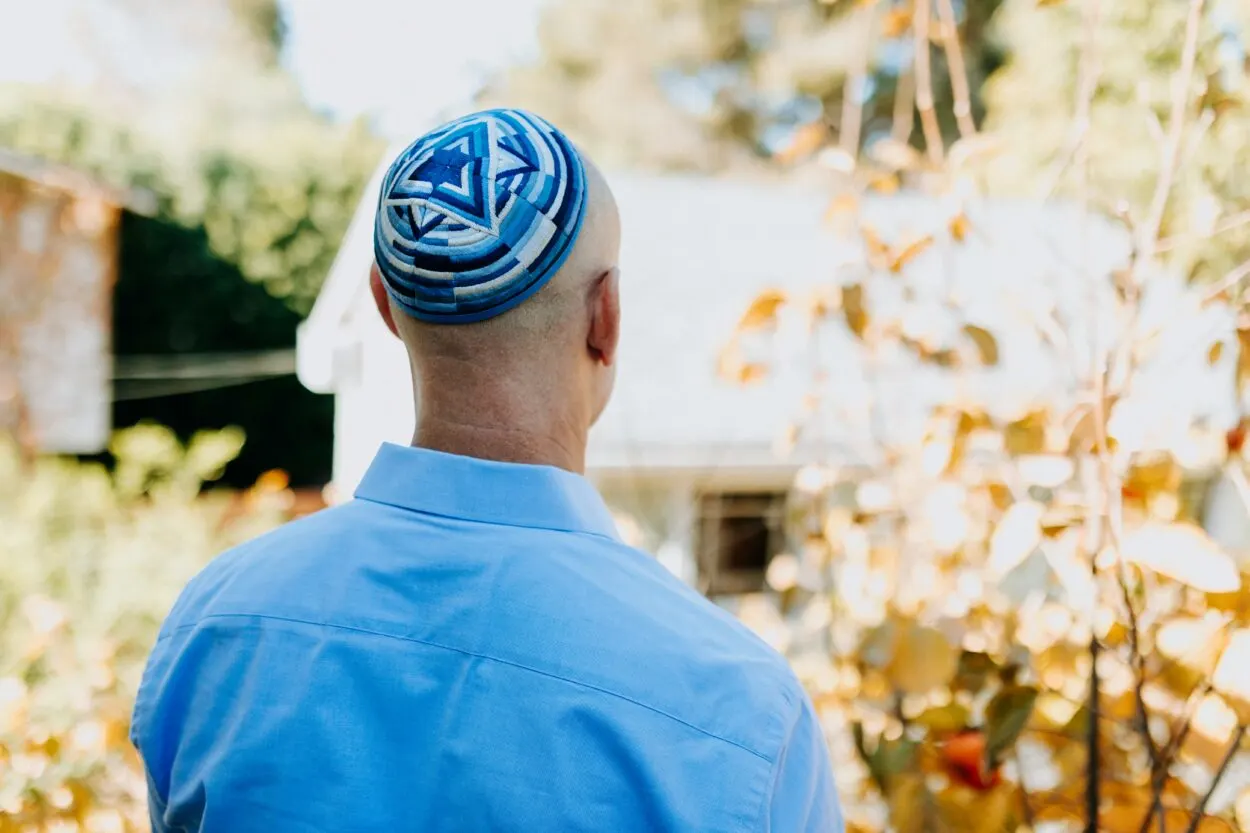 Jewish Man Wearing Skull Cap