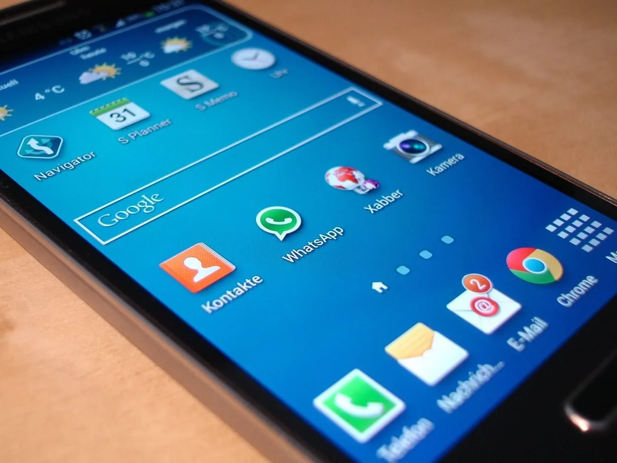 An image of a phone from samsung galaxy A series.