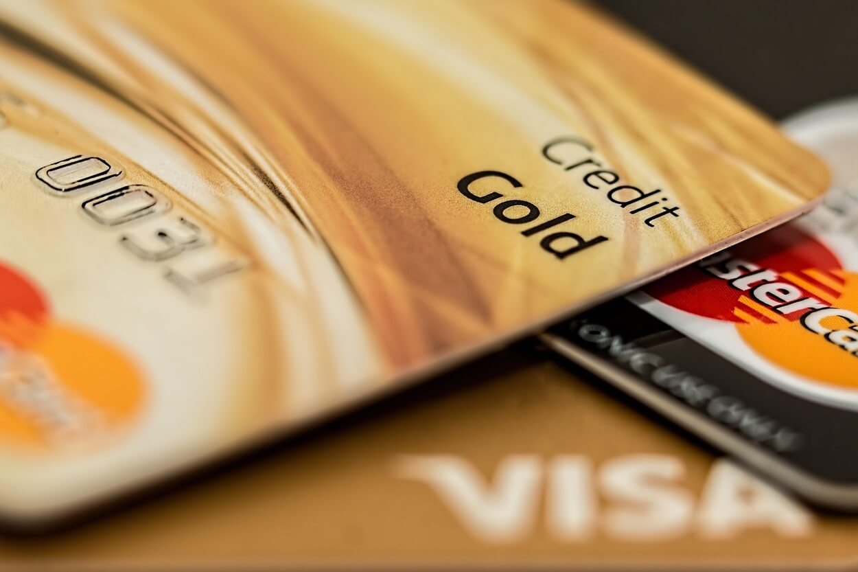 Gold credit card.