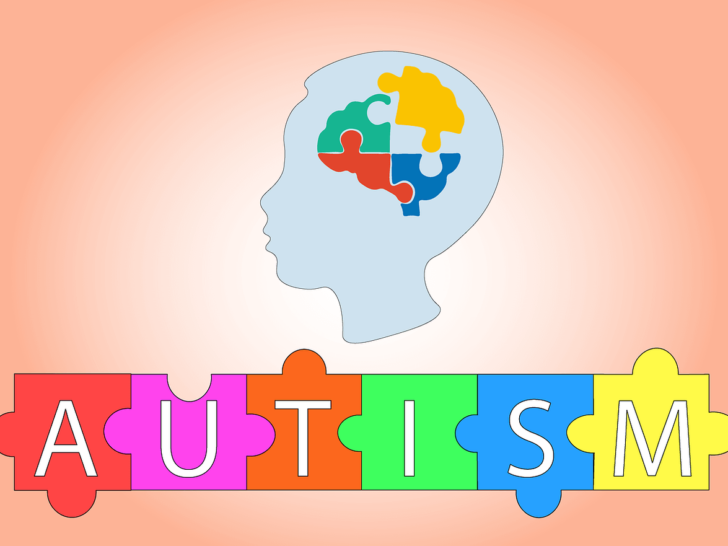 An image of a puzzle displaying the word 'autism.'