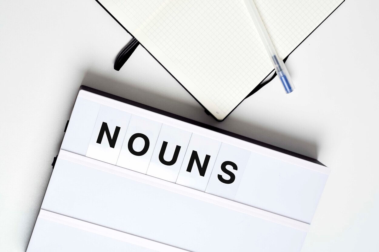 Image of a word "noun."
