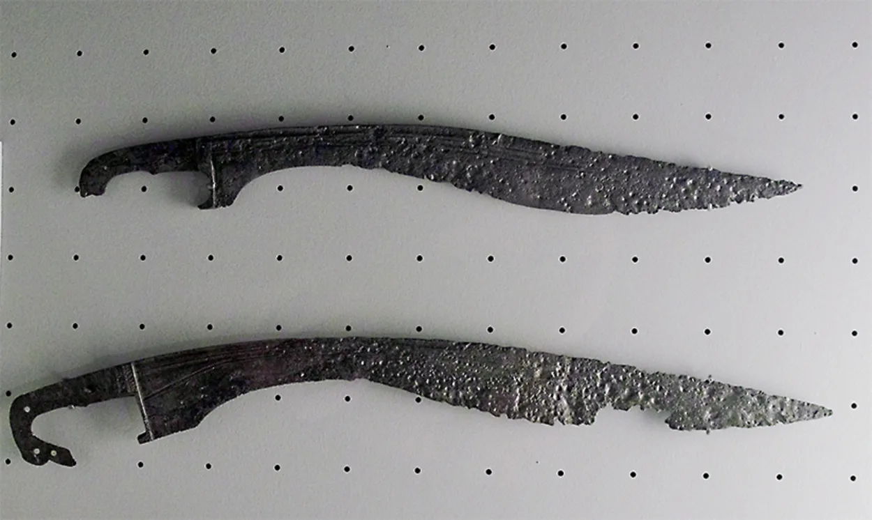 Image of some ancient swords.