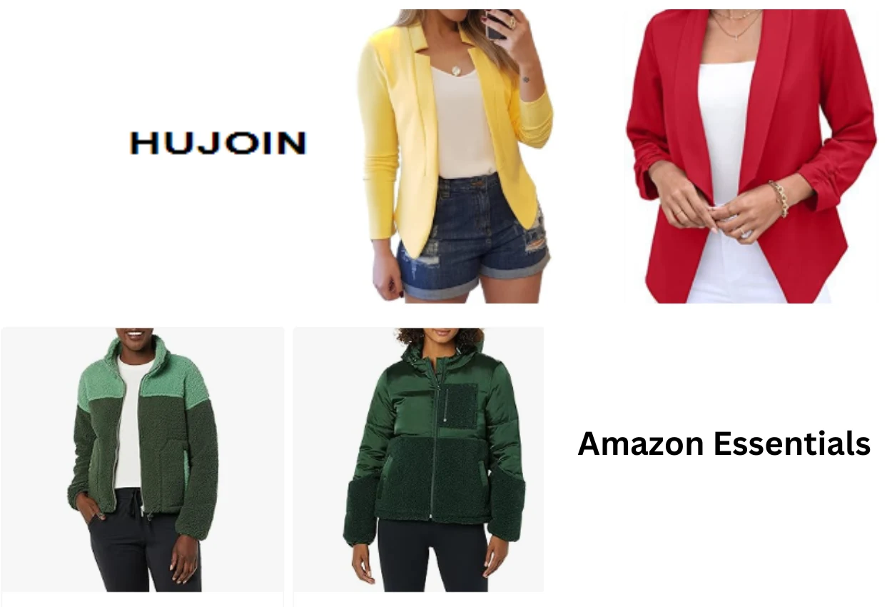 Hujoin and Amazon Essentials jackets