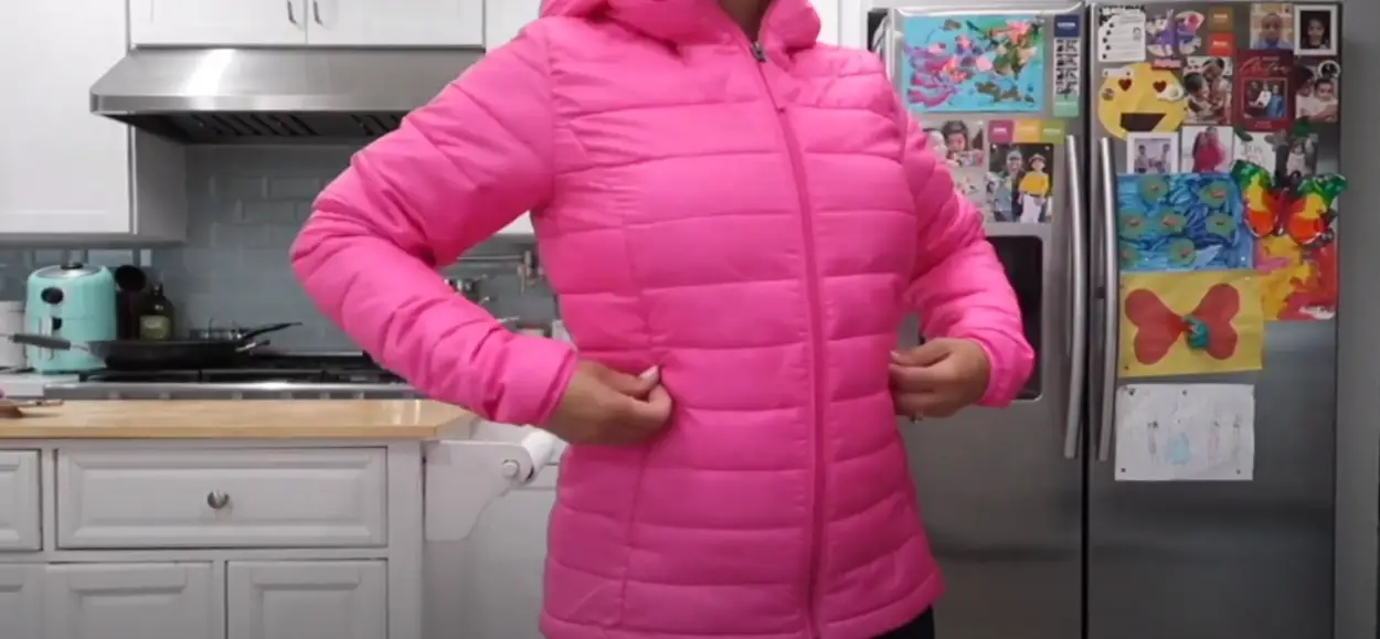 A pink jacket 