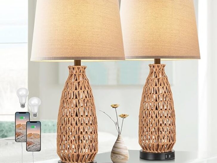 Choosing the Right Table Lamp: HYMELA N02 Rustic Rattan vs. Bodkar Industrial Chic