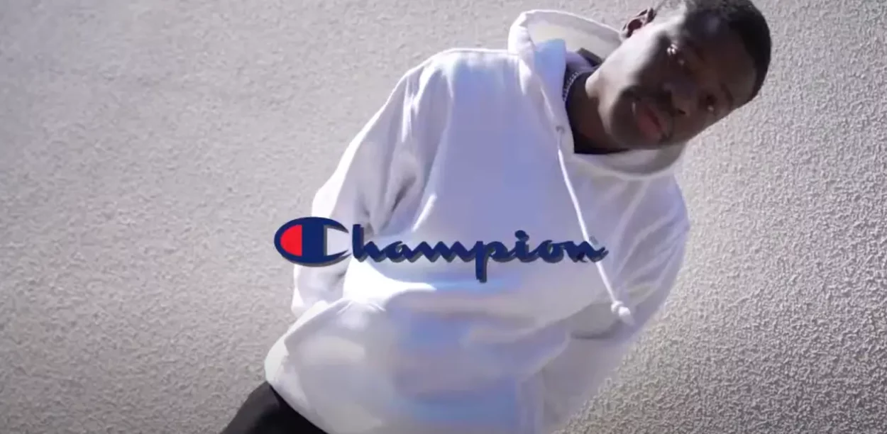 A screenshot of champions hoodie