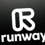 Runway AI logo displayed on a phone